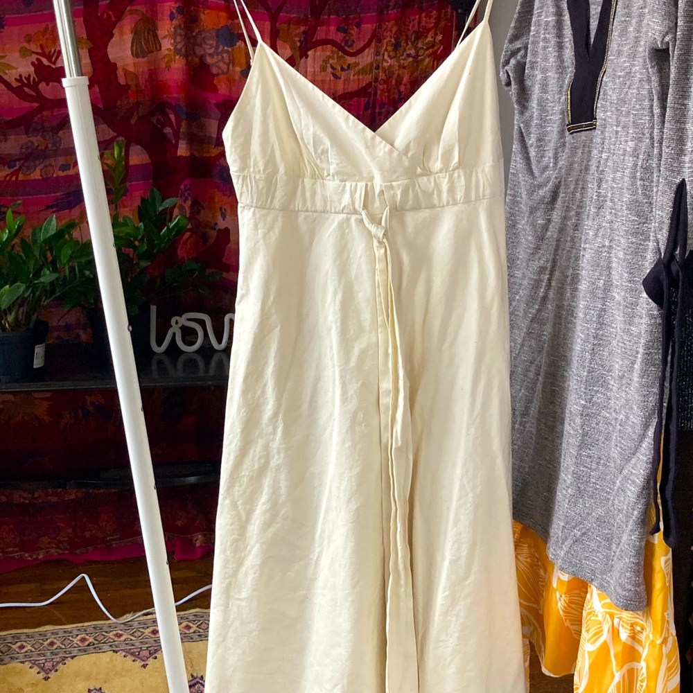 Spaghetti strap cotton j crew dress
